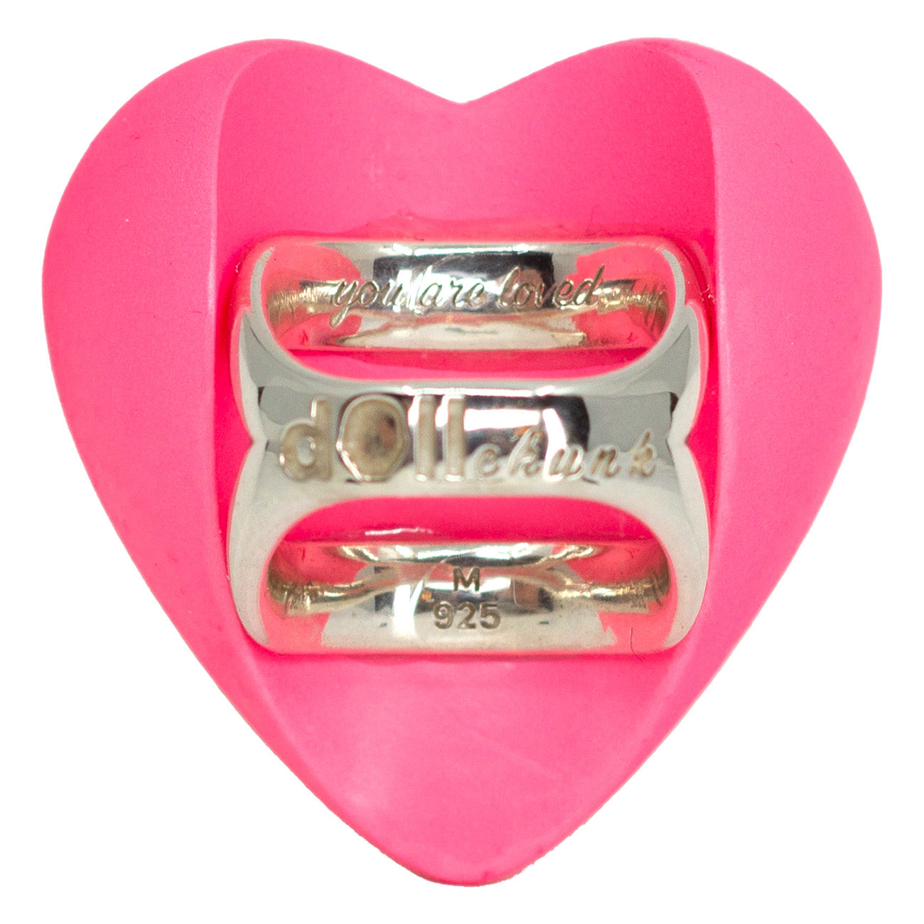 Bubble Gum Heart Puff Ring