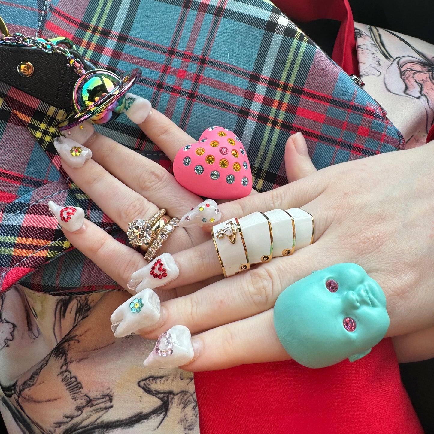 Bubble Gum Heart Puff Ring