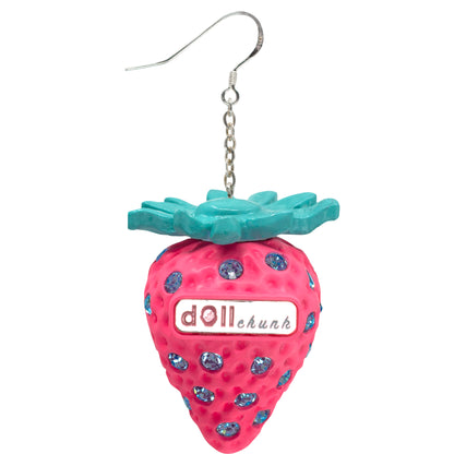 Bubble Gum Strawberry Earrings