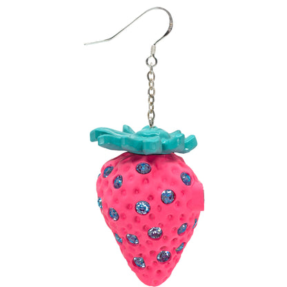 Bubble Gum Strawberry Earrings