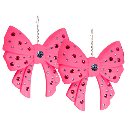 Cosmic Bow Puff Earrings
