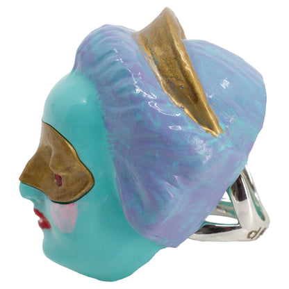 Masked Lady Madame Bleue Ring
