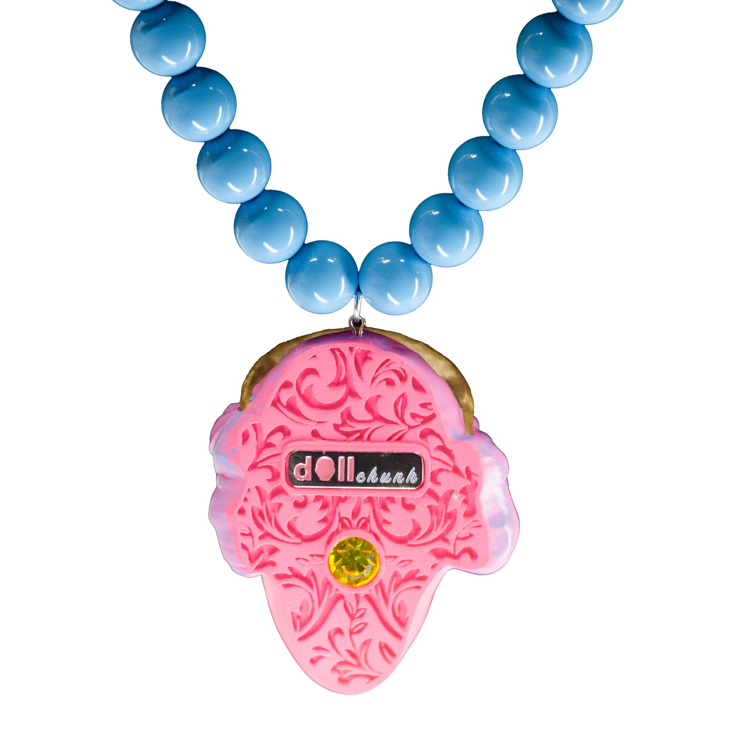 Masked Lady Madame Rose Pearl Necklace