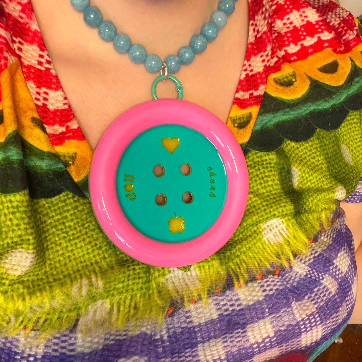 The Everything Button All-in-One Necklace, Hair Clip, Brooch & Charm
