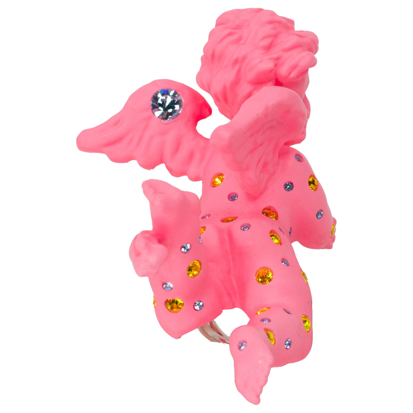 Divine Pink Cherub Drip Ring