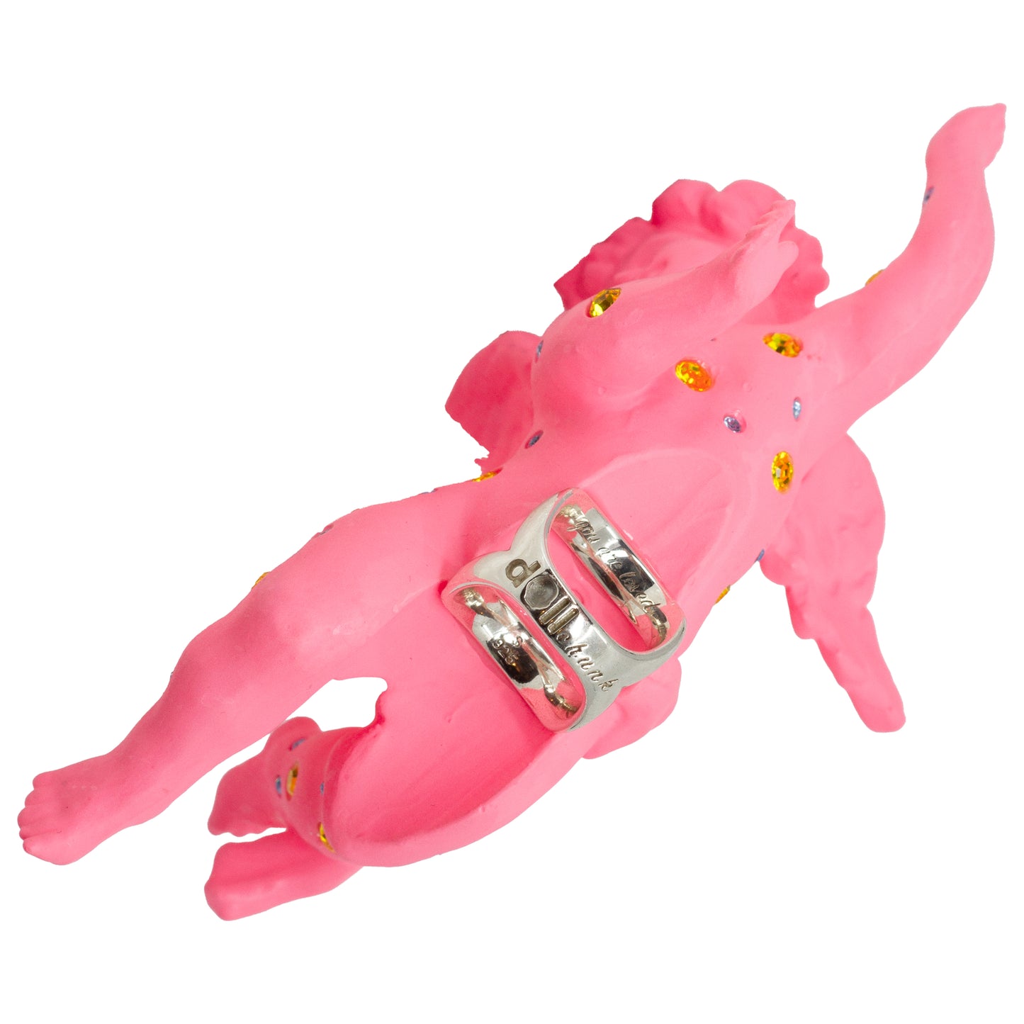 Divine Pink Cherub Drip Ring