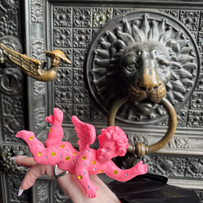 Divine Pink Cherub Drip Ring