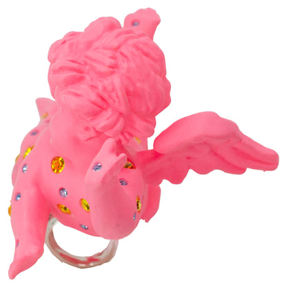 Divine Pink Cherub Drip Ring