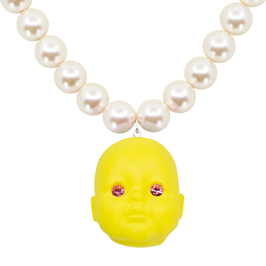 Strawberry Lemon Tart Baby Doll Pearl Necklace