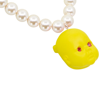 Strawberry Lemon Tart Baby Doll Pearl Necklace