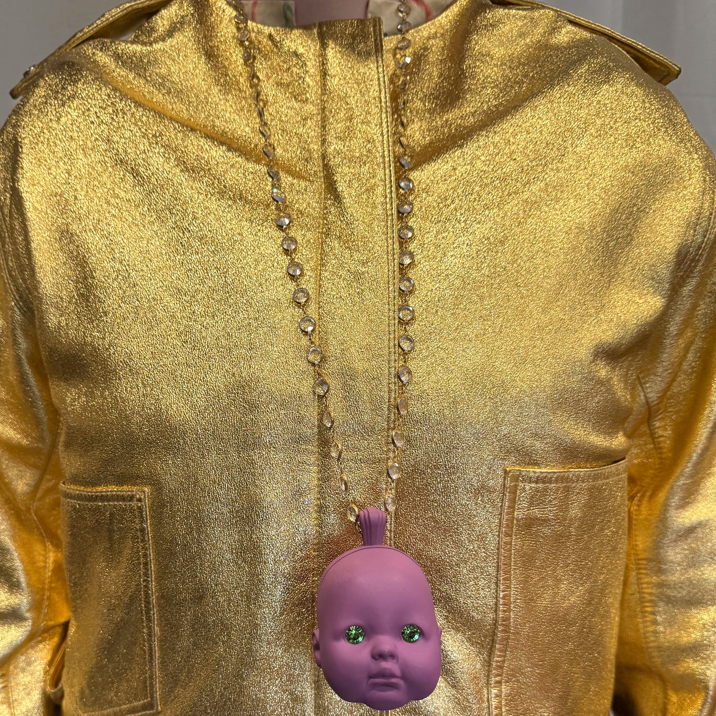 Taro Boba Baby Doll Locket Necklace