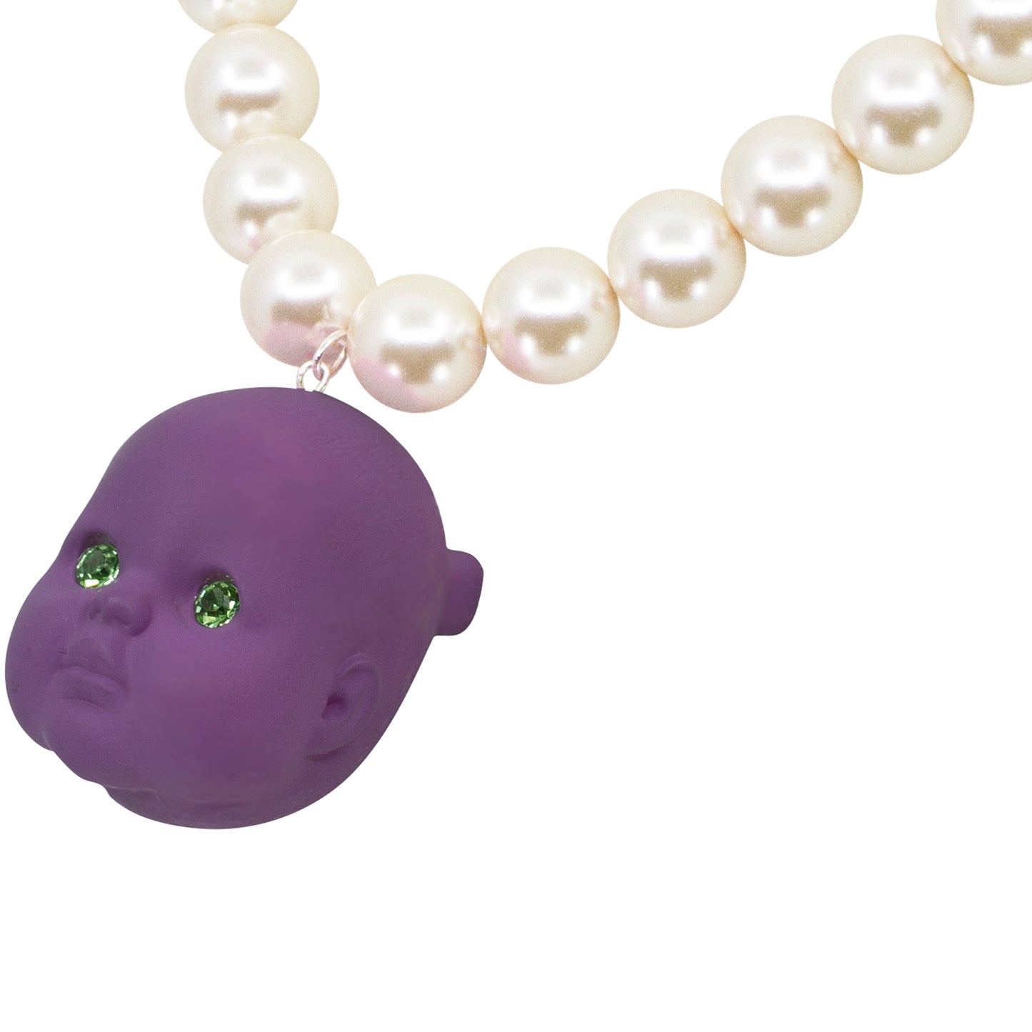 Taro Boba Baby Doll Pearl Necklace
