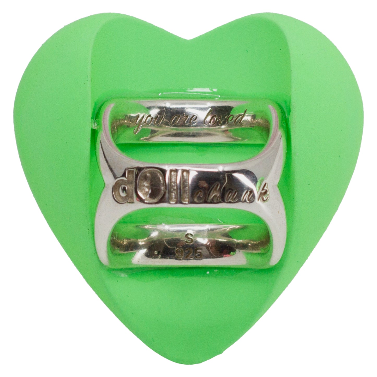 Watermelon Heart Puff Ring