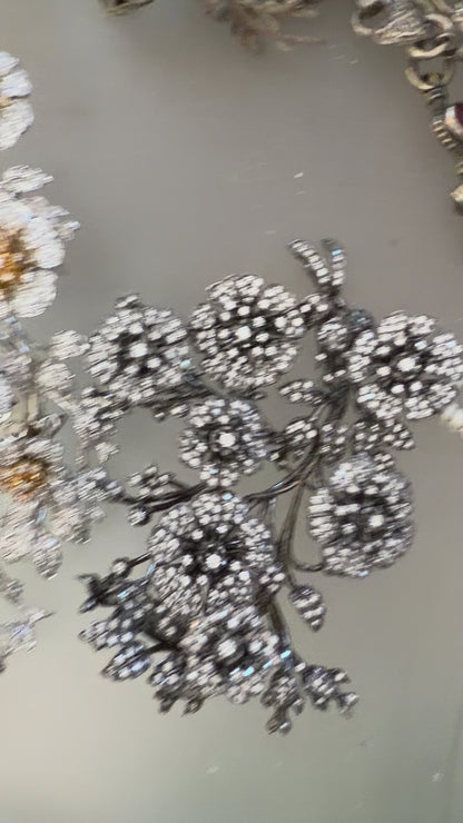 Iris Apfel's Vintage Monumental HUGE Sterling Silver Jarin Trembler Brooch