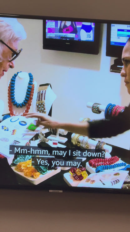 Iris Apfel's Vintage Documented Monumental Alligator Bracelet