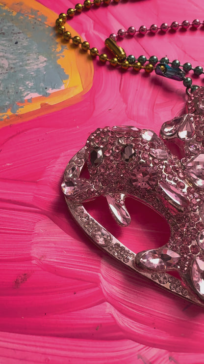 Collina Strada Rainbow Crystal Dolphin Necklace