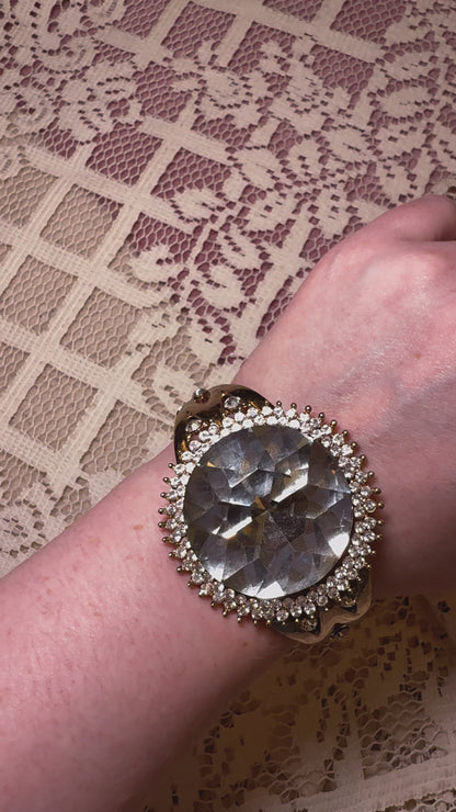 Vintage Majestic Crystal Cocktail Bracelet