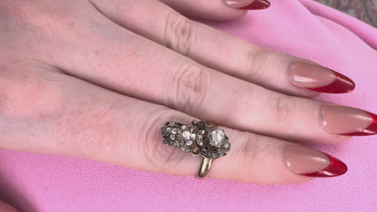 Iris Apfel's Antique 14K Diamond Hand Ring