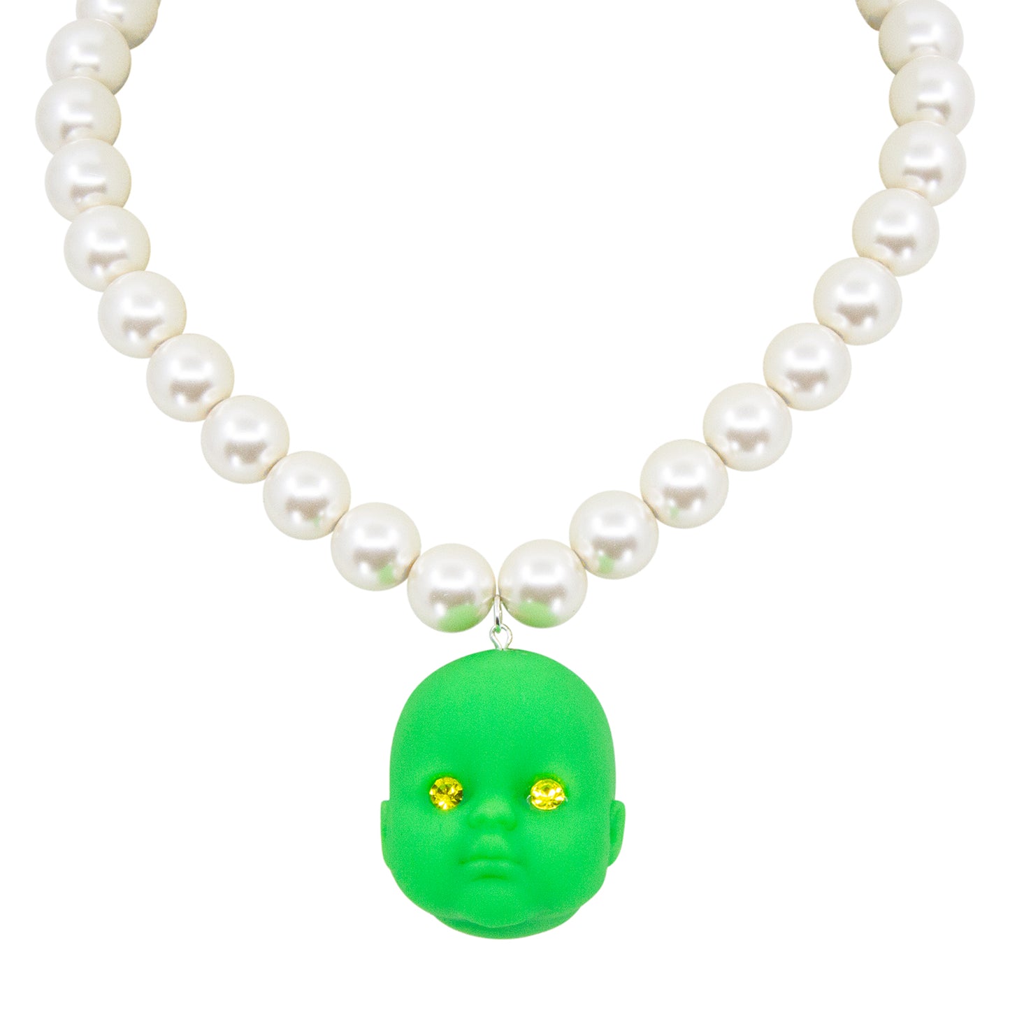 Key Lime Pie Baby Doll Pearl Necklace